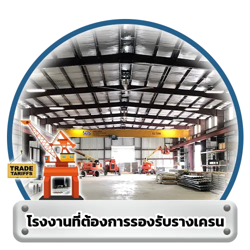 โรงงานที่ต้องการรองรับรางเครน